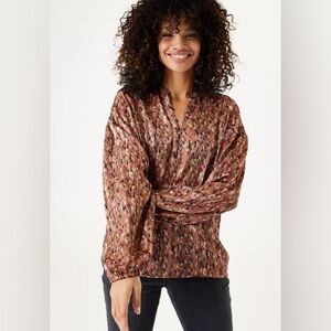 GARCIA | long sleeve Henley blouse | XL